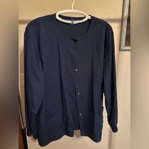 Cherokee Scrub jacket Large Navy